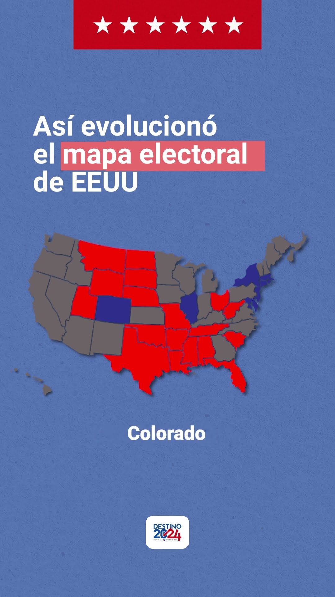 Así ha evolucionado el mapa electoral en estas elecciones en Estados Unidos