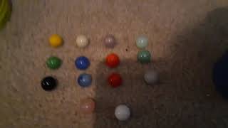 Famous Quick Marble Race 7 w/ all Solid Colored Marbles Wealth