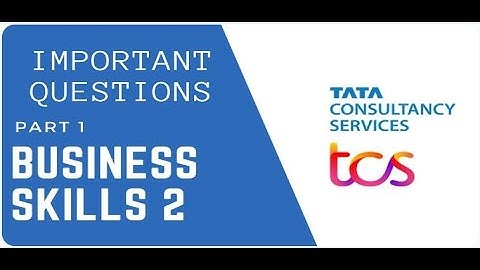 TCS Wings1 Business skills track 2 IMP Questions and answers   Part 1