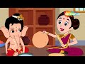 बाल गणेश जी के साथ मम्मी की रोटी गोल गोल  | Mummy Ki Roti Rhyme with Bal Ganesh | Shemaroo Kids