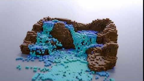 Lego Waterfall - Houdini