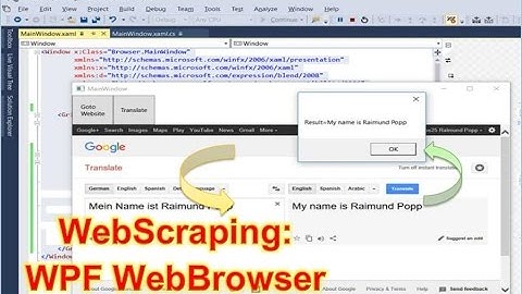 WPF,Webscraping: How to Read + Write a Website With the WebBrowser