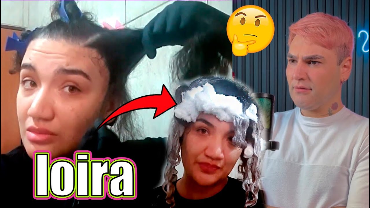 CACHEADA FORMADA NA URB DESCOLORE O CABELO EM CASA E O RESULTADO 🤭