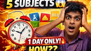 5 Subjects in 1 Day 😱 How to Study Fast &amp; Smart 🔥 #engineering #ariuv 