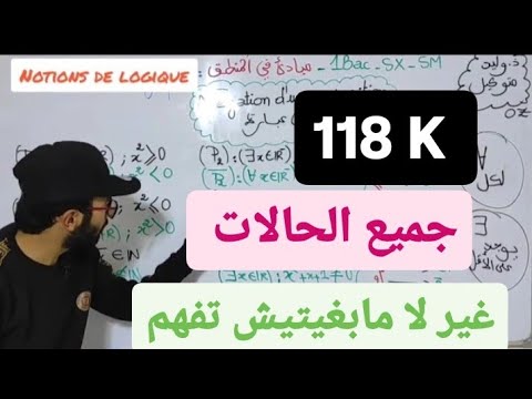 مبادىء في المنطق الجزء 4 جميع حالات نفي عبارة Notions De Logique Négation 