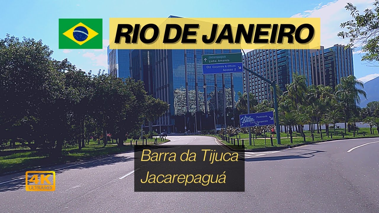 Rio de Janeiro | 4K  | Passeio Virtual | Dirigindo da Barra da Tijuca até o Bairro de Jacarepaguá