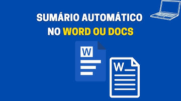 Sumário Automático no Word ou Docs
