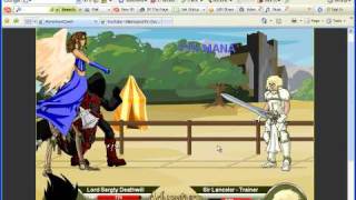 AdventureQuest OH NO IT'S: Sir Lanceler - Trainer!