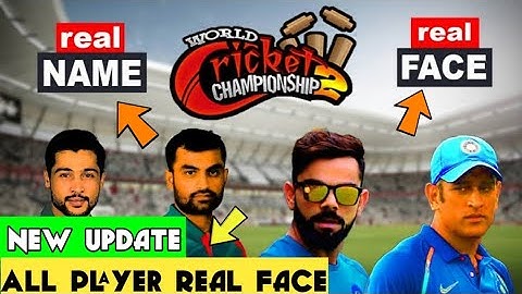 WCC2 New Mega Update Custom Real Name And Real Face Player | WCC2 Real Face |