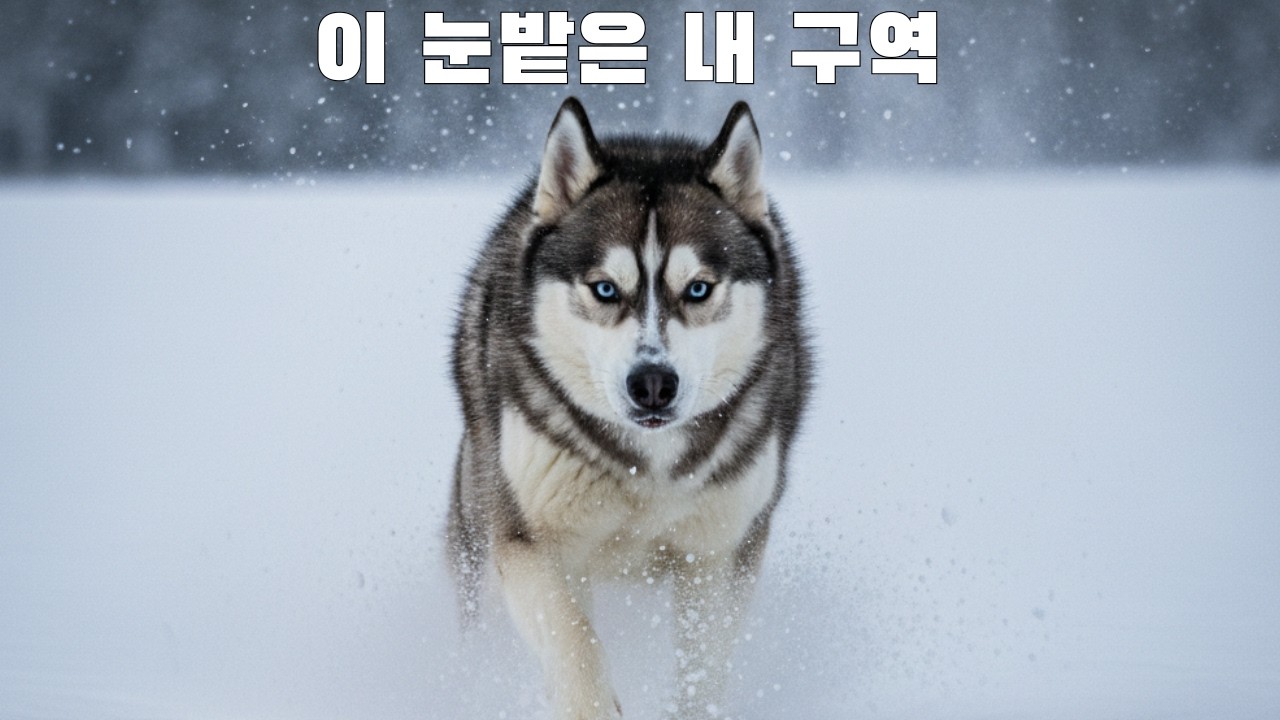 눈밭에서 멈출 줄 모르는 썰매견들ㅋㅋ