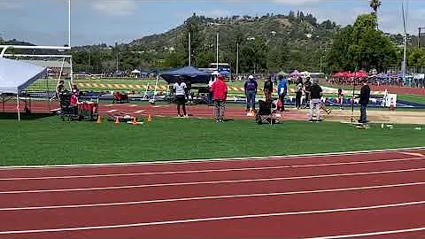 Valerie Peters long jump PR 3.73m