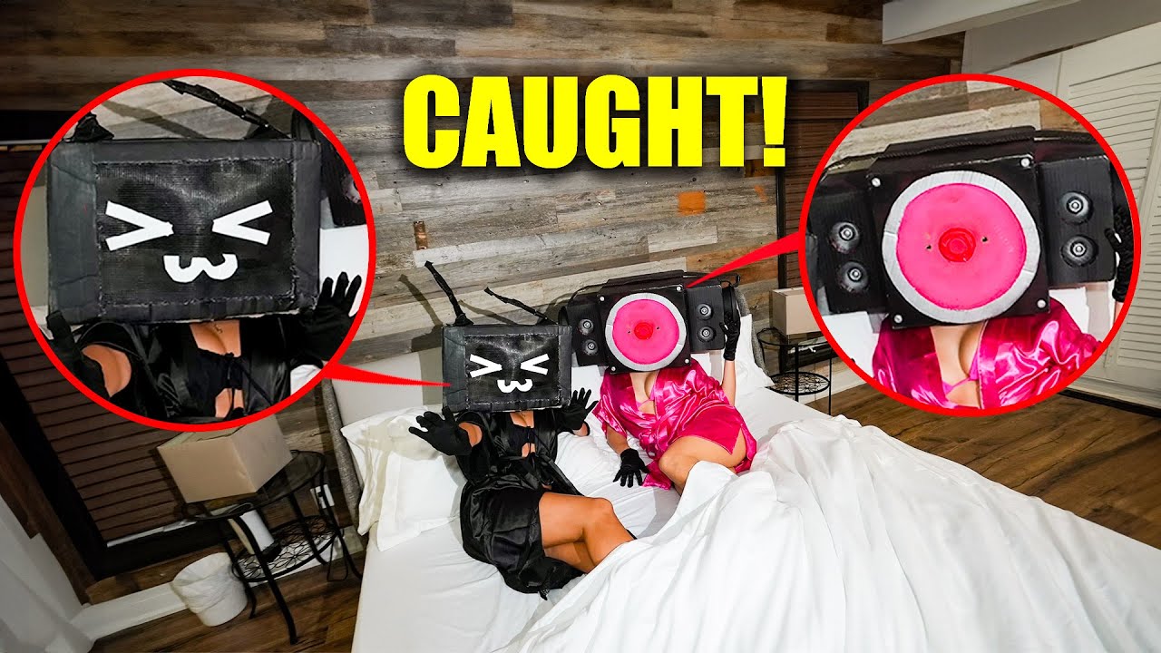 I SNUCK INTO TV WOMAN’S SLEEPOVER WITH SPEAKER WOMAN!! (REAL LIFE SKIBIDI MOVIE!)