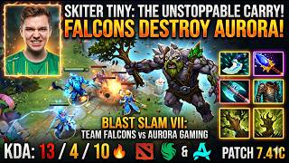 🔥 Team Falcons vs Aurora Gaming | Skiter Tiny HIGHLIGHTS (Patch 7.41D) KDA 13 4 10 🔥