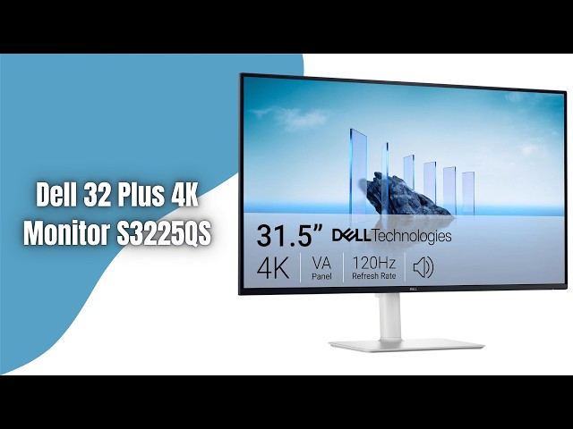 Dell 32 Plus 4K Monitor S3225QS Review | Stunning 120Hz 4K Display