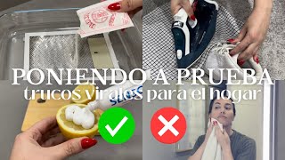 PONIENDO A PRUEBA TRUCOS VIRALES DEL HOGAR🏠 MITO❌️ O REALIDAD✅️ TIPS DE LIMPIEZA - MERY'S HOME