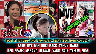 🔴PARK HYE MIN MVP‼️ Park Hye Min's Statement Says MEGAWATI Gives Support - Red Spark vs Hi Pass