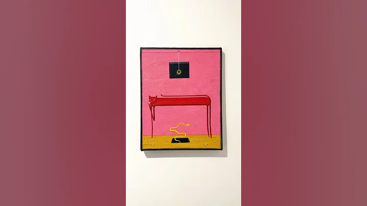 ‘Chain Smoking’ 🚬 gouache on canvas. #surrealism #art #gouachepainting #painting #surreal