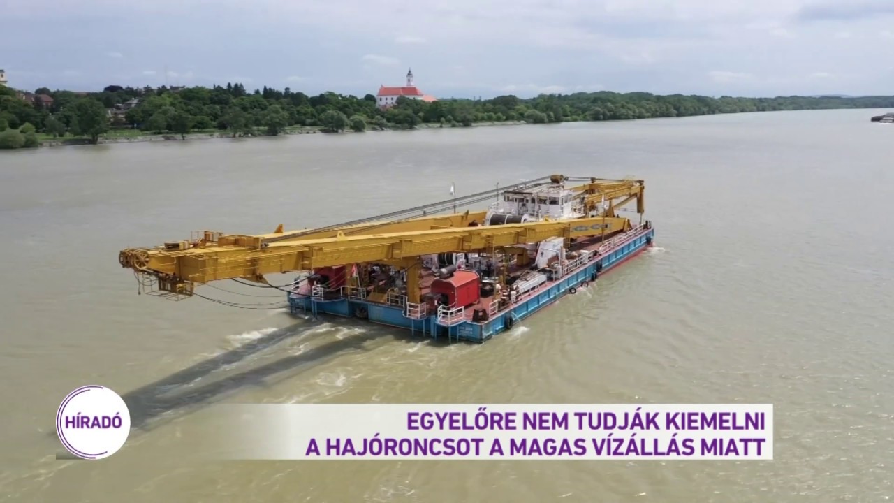 Egyelőre nem tudják kiemelni a roncsot a magas vízállás miatt