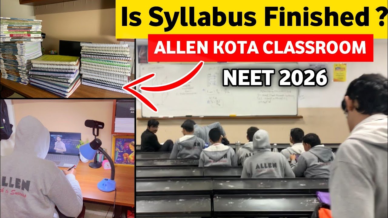 ALLEN KOTA CLASSROOM SYLLABUS REALITY CHECK ✅ NEET 2026 SYLLABUS UPDATE IN KOTA | STUDY VLOG 