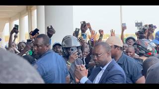 L'arrivée spectaculaire de Sonko a Dakar Arèna