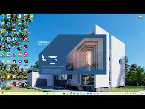 لومیون2023 ، رندر فضای خارجی،  ray tracing in lumion 2023