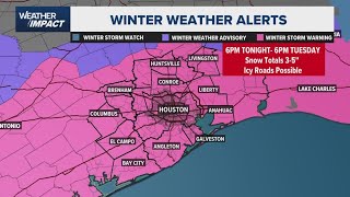 Live: Meteorologist Chita Craft and Jennifer Reyna have the latest on the winter storm