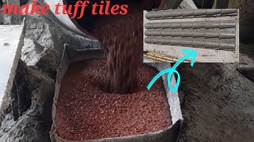 How to make tuff tiles |concrete paver blocks are made in factory #concrete #paverblockmakingmaching