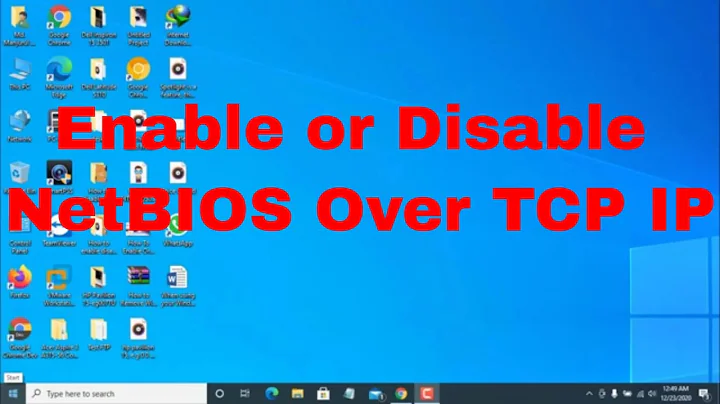 How To Enable or Disable NetBIOS Over TCP  IP in Windows 10?