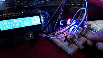 Potenciometros, leds, y LCD, arduino