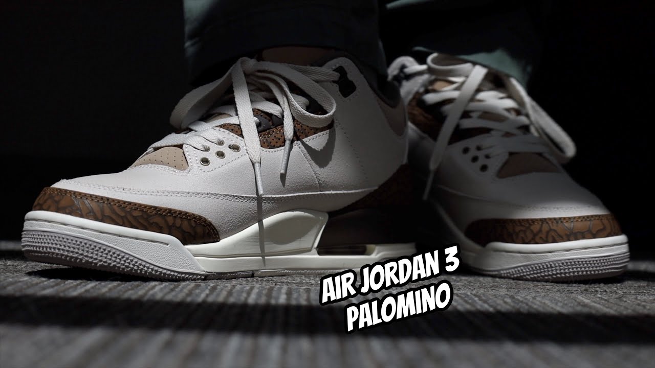 Air Jordan 3 Palomino on foot review - YouTube