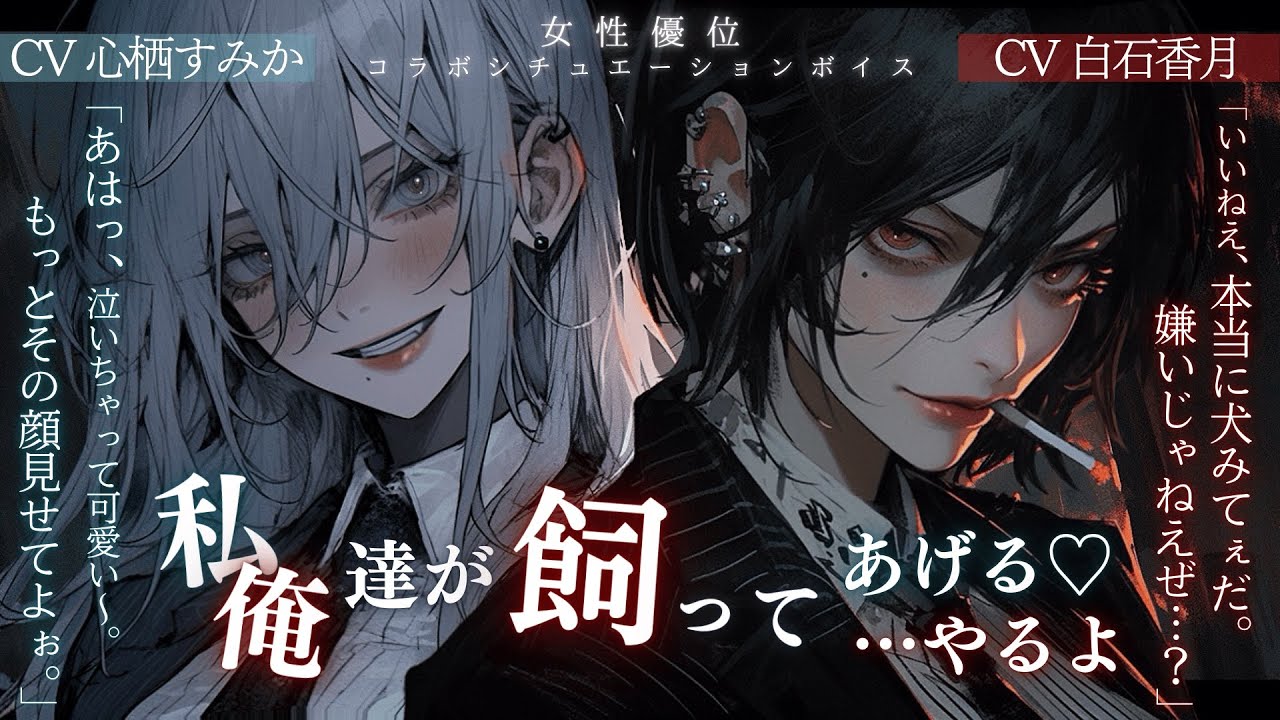 【心栖すみか×白石香月】怖いお姉さん達に連れ去られて飼われるお話【男性向けシチュボ】