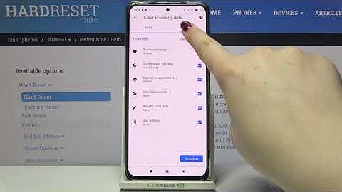 How to Clear Browser Storage in XIAOMI Redmi Note 10 Pro – Format Browsing History
