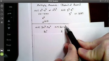 Multiplying Monomials - Monomials Video 2 - Algebra 1