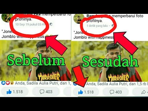 Cara Memperbarui/Memposting Ulang Foto Fropil Fb Yang Sudah Lama Tanpa Menghilangkan Like nya