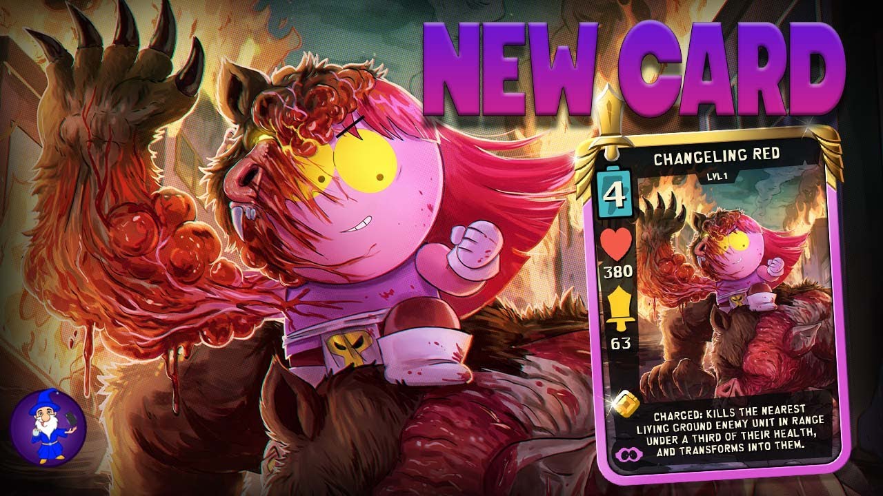 New Card Changeling Red 4th Superhero Legendary South PArk Phone