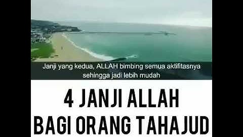 4 janji Allah Bagi Orang Yang Tahajud -ustad Adi Hidayat
