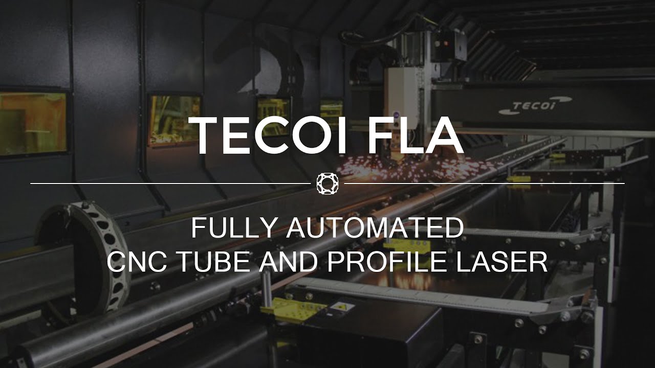 FLA by TECOI: Fully-Automated CNC Laser for Round Tube | Pipe | Square Tube | Various Other Profiles