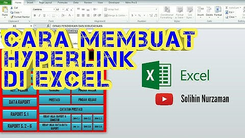 Cara membuat hyperlink di excel