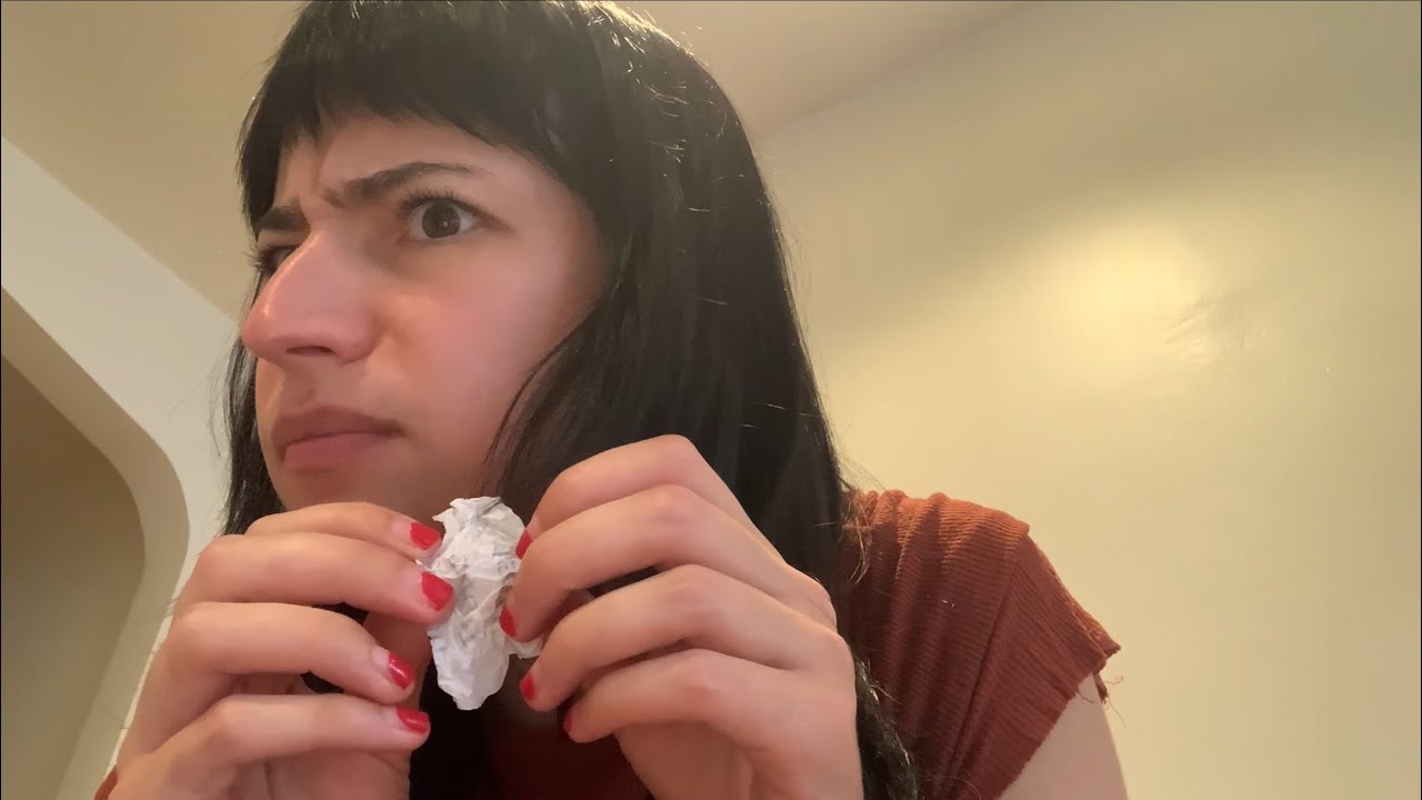 ASMR taking random buzz feed quizzes: whisper, cough drop sounds - YouTube