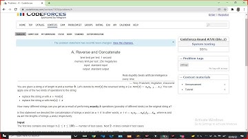 A. Reverse and Concatenate|  Codeforces Round #770 (Div.2)