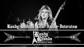 Randy Rhoads: Lost Audio Interview (Ozzy Years)