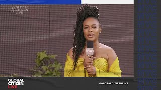 Celebrity Nomzamo Mbatha Announces Citi's Commitment to Gender Equality | Global Citizen Live Wealth