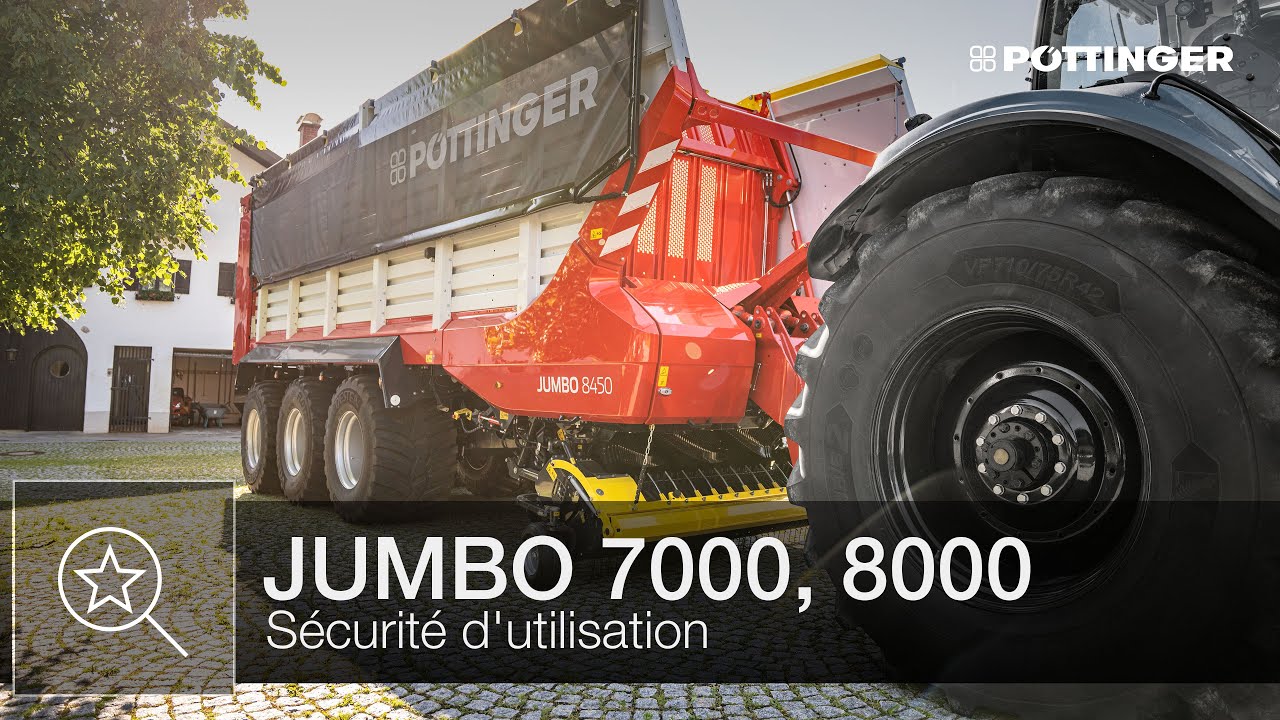 Remorque ensileuse JUMBO – Sécurité d'utilisation