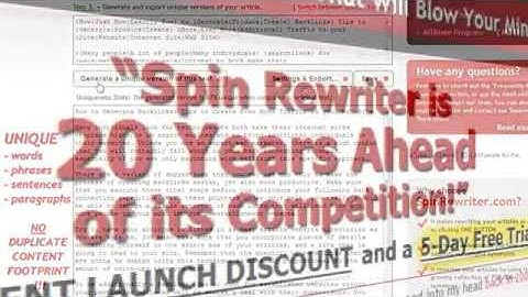 Spin Rewriter Best article rewriting software for pc and Mac