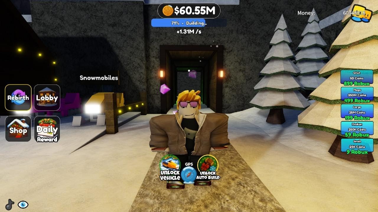 Roblox Winter Village Tycoon PS5 Welcome