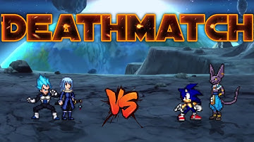 Rimuru V1 (all form) & Vegeta SSB DBFZ VS Sonic (all form) & Beerus (all form) in Jump Force Mugen 🔥