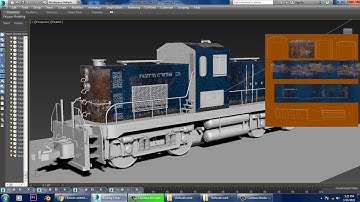 3dsmax Tutorials, Tutorial on Modeling a WDS 4 Diesel Locomotive Shunting Engine in 3dsmax( Part 12)