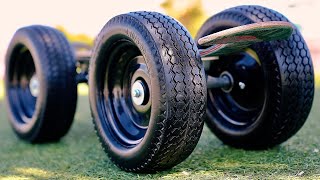 GORILLA WHEELS ON A SKATEBOARD!