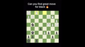Find the great move 🔥☠️♟️ #chess #chessgames #chessproblems #tactics #chesstactics #chesspuzzles