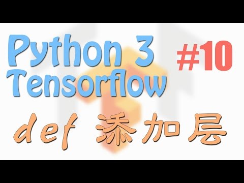 Tensorflow 10 example3 add layers function (Eng Sub neural network tutorial)